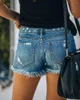 Jeans womens fashion women streetwear zipper denim high waist jean shorts per