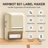 NIIMBOT B21 Przenośna drukarka termiczna Bluetooth Bezprzewodowa drukarka naklejka z samoprzylepną etykietą do biżuterii z odzieżą kodu kreskowego 240429