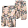Short masculin Flamingo gris flamant gris hawaii femmes Vacation plage pantalon court pantalon de nage florale polynésienne