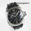 Designer Wrist Watch Panerai Mens Luminor Series Automatic Machinery PAM00233 Calendar Dual Time Zone 44mm Swiss Luxury Watch