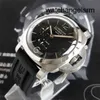 Designer Wrist Watch Panerai Mens Luminor Series Automatic Machinery PAM00233 Calendar Dual Time Zone 44mm Swiss Luxury Watch