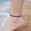 Enkelbanden Boheemse 4 mm stenen kralen Anklet voor vrouwen kleine charme zomer strand op blote voeten voetketen sieraden Tobilleras