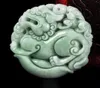 505014 mm TJP Natural Jadeite Jade Ice Nuo Zhong a doppia faccia pixiu Pendant Yu Pei Jade Collana a ciondolo per donne e Men8463694