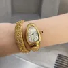Luxury Watch hochwertige Frauenwatch -Serpentn -Uhr mit Dimond Relojes Snake Watch 34mm klassisches Roségold Relgio Zircon Diamond Inlaying -Prozess Orologio di lusso