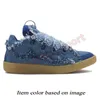 Lanvin Curb Sneakers Mens Womens Designer Casual Shoes lanvins lanvine Embossed Mother Child Denim Blue Pink lavins【code ：L】Trainers size 35-46