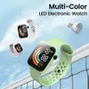 Wristwatches For Xiaomi 2024 NEW Smart Men Women Smart LED Clock Waterproof Wireless Charging Sile Digital Sport d240430