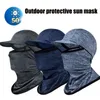 Sunscreen Face Cover Sun Hood Hat UV Protection Ice Silk Headgear for Men Women Cycling Climbing Running Riding 240416
