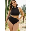 Dames badkleding tweedelig aparte bbw zomer 2024 bikini set sexy 2 stuks badpakken bather plus size split zwempak