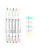 Zebra WFT8 Mild Liner Highlighter Stift Doppelköpfe Kunstbürstenstift Stifte für Malerei Marker Lieferungen Japanische Briefpapier 240423