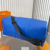 Blauwe draagtas bloemen ontwerpers tassen sport gym reis messenger ontwerper lederen schouderbagage tas mflru