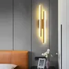 Wandlampe moderne LED schwarz Gold dimmbare dekorative Scheinwerfer für Schlafzimmer Wohnzimmer Nacht Hintergrundbeleuchtung 16W AC85-265V