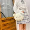 Schoudertassen cartoon parel kettingbeer tas Japans schattig messenger meisje dames lolita jk stijl zoete dame tas satchels