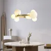 Designer Gold Anello a sospensione Lights Room Foyer Filo di sospensione Respensione Regolabile G9 Bulbo Bianco Glass Drop Shipping