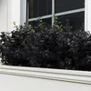 Dekorativa blommor svart konstgjorda eukalyptusblad Stammar dekor grenar falska med buketter