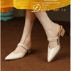 Moda perçin katır kadın terlik bayanlar düşük topuk rahat flip flop sandaletleri kadın ayakkabı bahçe plaj sandalet ev slaytlar 42 240419