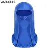 Amoressy Balaclava Serisi Baş Spandex Buz İpek Güneş Kremi Tam Yüz Maskesi Açık Mekan Bisikleti için 240425