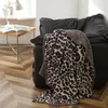 Cobertores Drop em casa Casamento grosso Sofá de cobertor Inverno de leopardo quente de malha acolhedora xadrez