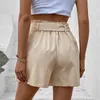 Pantalones cortos de mujer Solid Office Lady Women Simple Elegant High Wisted Pants Pocket Casual Spring Summer Streetwear
