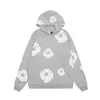 Men's Hoodie Flower Printing Men and women fashion loose trend couple casual pullover