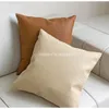 DAVINRICH BV Style Geometric Faux Leather Hide Throw Pillow Cushion Cover Modern Luxury Pillowcase For Italian el Living Room 240417