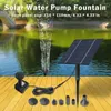 Dekoracje ogrodowe Solar Water Pump Fontanna Outdoor dla małego miniaturowego basenu wodospadu w kąpieli ptaków Dekoracja T5M0