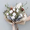 Dekorativa blommor 24pc Natural Dried Cotton Fowers Diy Wreath Bouquet Xmas Wedding Party