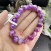 Brin 10 mm Natural Purple Lepidolite Bracelet guérison en pierre de mode bijoux de mode cadeau d'anniversaire 1pcs