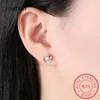 Gestüt Ohrringe 925 Sterling Silber Real 2 Karat 8mm D Farbe Moissanit für Frauen funkelnde Hochzeit Fine Schmuck Geschenke