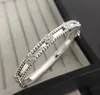 Designer sieraden Vanclef armband armband High Edition Clover caleidoscope smalle editie armband geplateerd met roségouden mosan diamant ingelegde veelzijdige armband