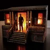 Korku Film Heykeli Aydınlatılmış 3D Model Reçine Zanaat Ev Partisi Dekoru Figür Cadılar Bayramı Dekorasyonları Koleksiyonu Hediyeler 240429