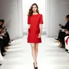 Abiti per feste Reale Sister Royal Sister Luce Luce Elegante vestito da banchetto Red Female Desame