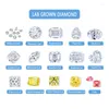 Diamants lâches 10ct Asscher CVD CVD Lab Grown Grown Fancy Blue Diamond IGI certifié