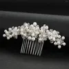 Clip per capelli Pearl Petty Daily Side Side per donne in lega cristallina Clip Charm Wedding Ornament Gioielli fatti a mano all'ingrosso