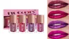 4 Colorsset Matte Matte Metallic Lip Gloss glitter Shimmer Flip Lip Lip Set Long Lungo Auroproof Diamonds Lipstick Lipstick Lipstick 7510202