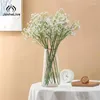 Fleurs décoratives fausse décoration de mariage de fleur gypsophile bouquet en plastique po accessoires Valentines présentent artificiel