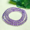 Brin 6 mm Amethyst triple cercle Bracelet guérison mode reiki cristal fengsui bijoux d'anniversaire 1pcs