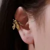イヤリングヴィンテージ小鳥蜂の葉の耳カフ女性のための非ピアスクリップイヤリング