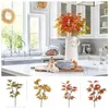 Decorative Flowers 1 PCS Autumn Artificial Branch Handmade 2 Fork Flower Arrangement Creative Fake