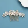 Clip per capelli Pearl Petty Daily Side Side per donne in lega cristallina Clip Charm Wedding Ornament Gioielli fatti a mano all'ingrosso