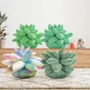 Cuscino inyahome 3d succulento lancio di cactus peluche pianta a forma di decorazione per decorazioni per il soggiorno