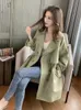 Manteau femme mi-longueur version coréenne trench coatter polyvalent