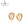 Hoop Earrings Xuping Jewelry Fashionable Exquisite Simple Gold Color Piering Hang Earring For Women Ladies Christmas Party Gift X000767725