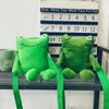 Torby na ramię Frog lalka szkolna torba Kobiety spersonalizowane na jedno ramię w stylu college'u urocza kreskówka Plush Little