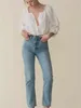 Blouses des femmes 2024 Spring d'été Femmes Coton Shirt White Shirt Single-Basted Lace Centing Hollow Out Ladies Elegant Blouse Tops