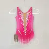 Stage Wear Liuhuo Rhythmic Gymnastics Tuchard Pink Competitief Performance Pak