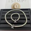 Ontwerper Mius Fashion Bracelet Simple Bowknot Freshwater Pearl ketting bezaaid Bracelet2399212