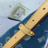 Louls Vutt Blue Denim Flowers Designer Handsbags Sacs à main de grande capacité porte-bagasse