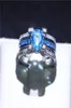 Fashion Białe Złotne Pierścienie ślubne Pierścienie Symulowane Diamentowe Pierścienie Diamentowe Cz Pierścienie dla panny młodej Unikalna rozmiar prezentu 53272208