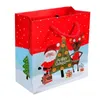 Julekorationer Santa Xmas Tree Candy Cookie Present Papperspåsar Icke-vävda tyg Holiday Dekoration Gift