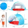 Draagbare buitenbaby strand tent met pop -up zwembad UV Sun Shelter for Infant Child Water Play Toys Indoor House Tent Toys 240420